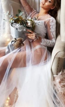 Платье невесты для будуарной фотосъемки