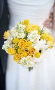Букет невесты в желтом цвете: как оформить и с чем сочетать