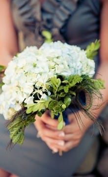 Букет невесты из гортензии: нежность и романтичность