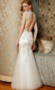 Элегантные свадебные платья силуэта рыбка