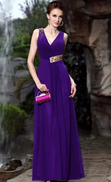 Идеи фасонов фиолетовых платьев для подружек невесты