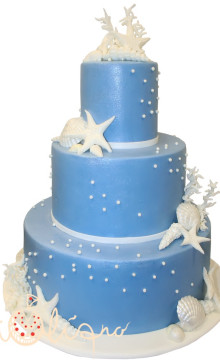 Идеи свадебного торта в морской тематике