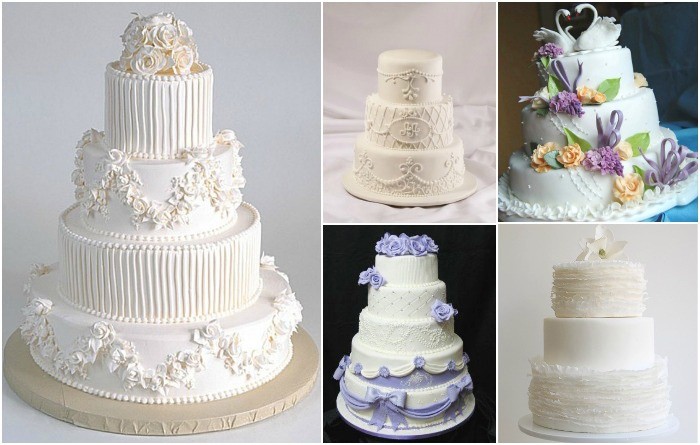 Варианты декора свадебных тортов из мастики