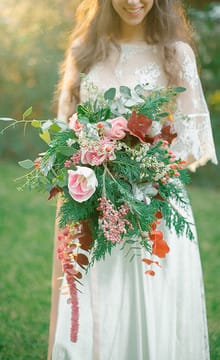 Букет невесты в стиле бохо: фото и особенности составления