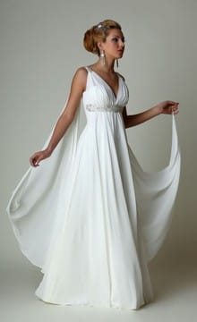 Свадебное платье в греческом стиле: образ настоящей богини