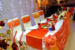 декор оранжевой свадьбы