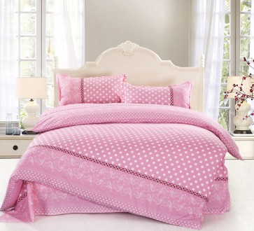 розовое постельное белье