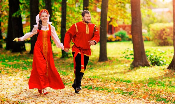 русский свадебный наряд