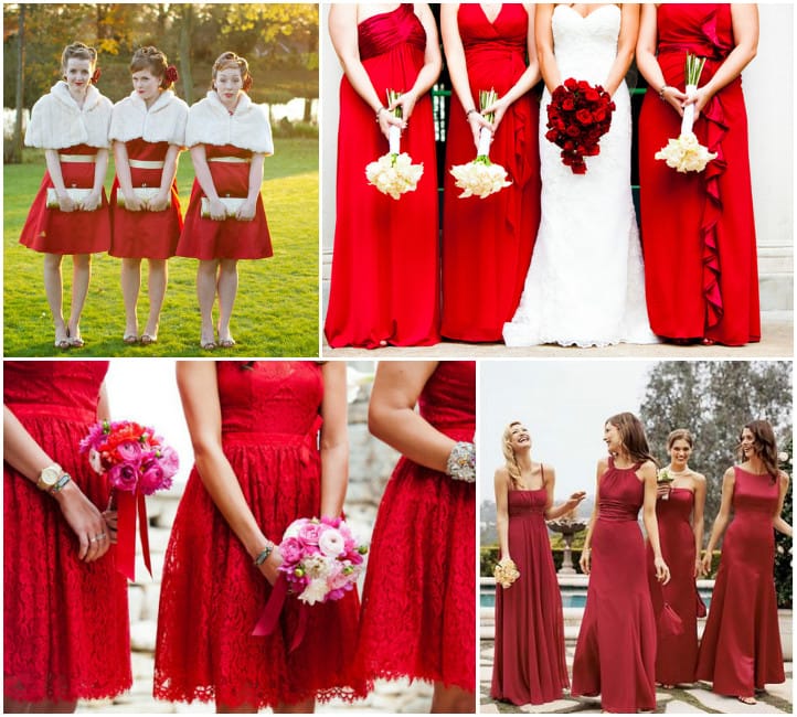 Платье красное для свидетельницы на свадьбу